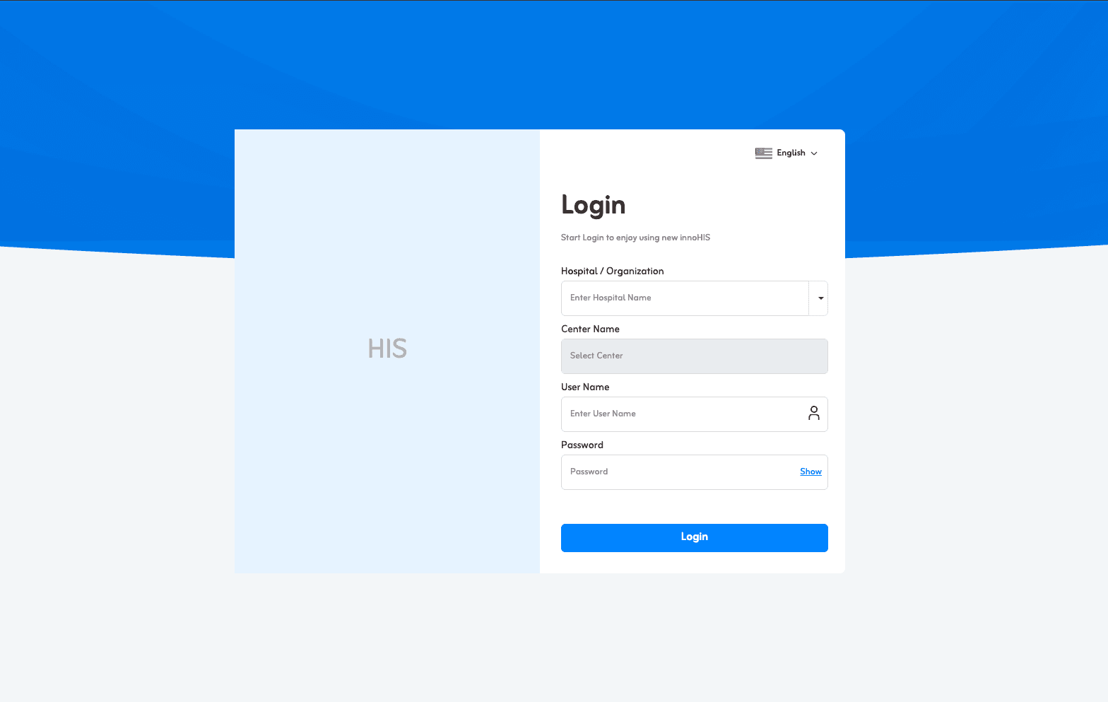 Hospital Information System (HIS) screenshot 1