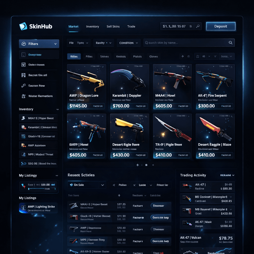 Steam Skin Trading Platform